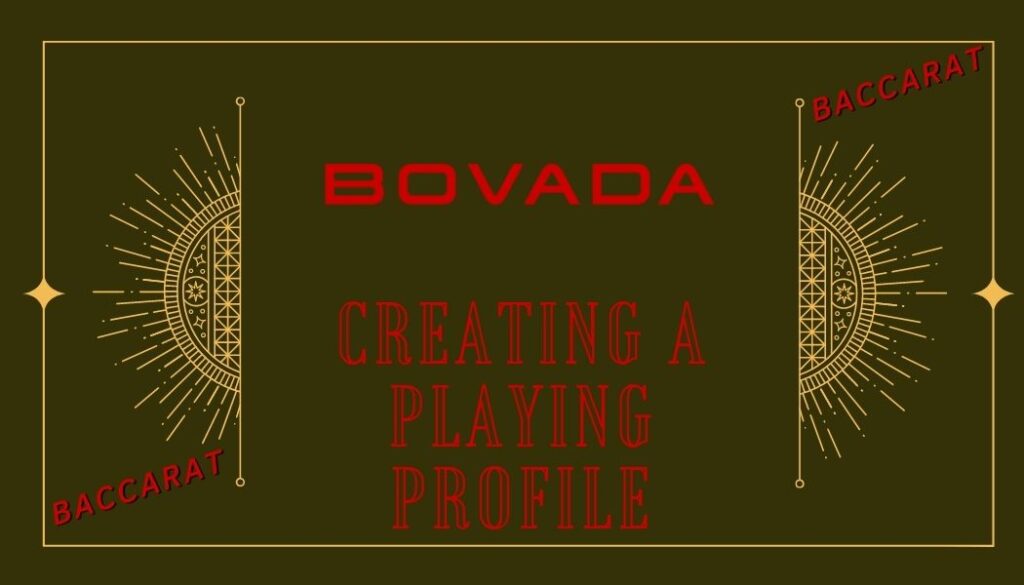 Bovada Creating a Playing Profile